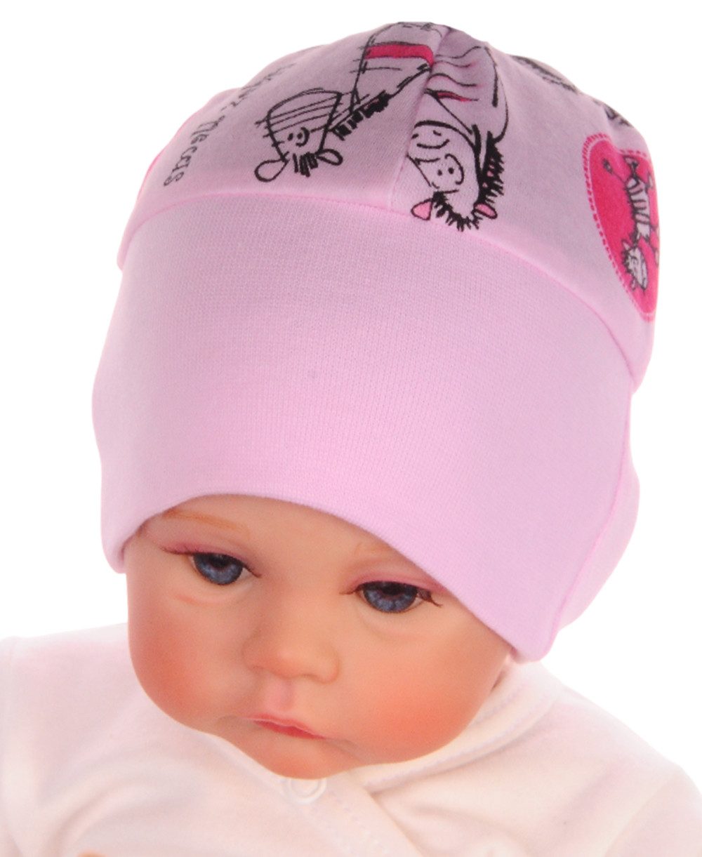 Erstlingsmütze Baby Mütze Haube Mützchen für Neugeborene neutral bunt
