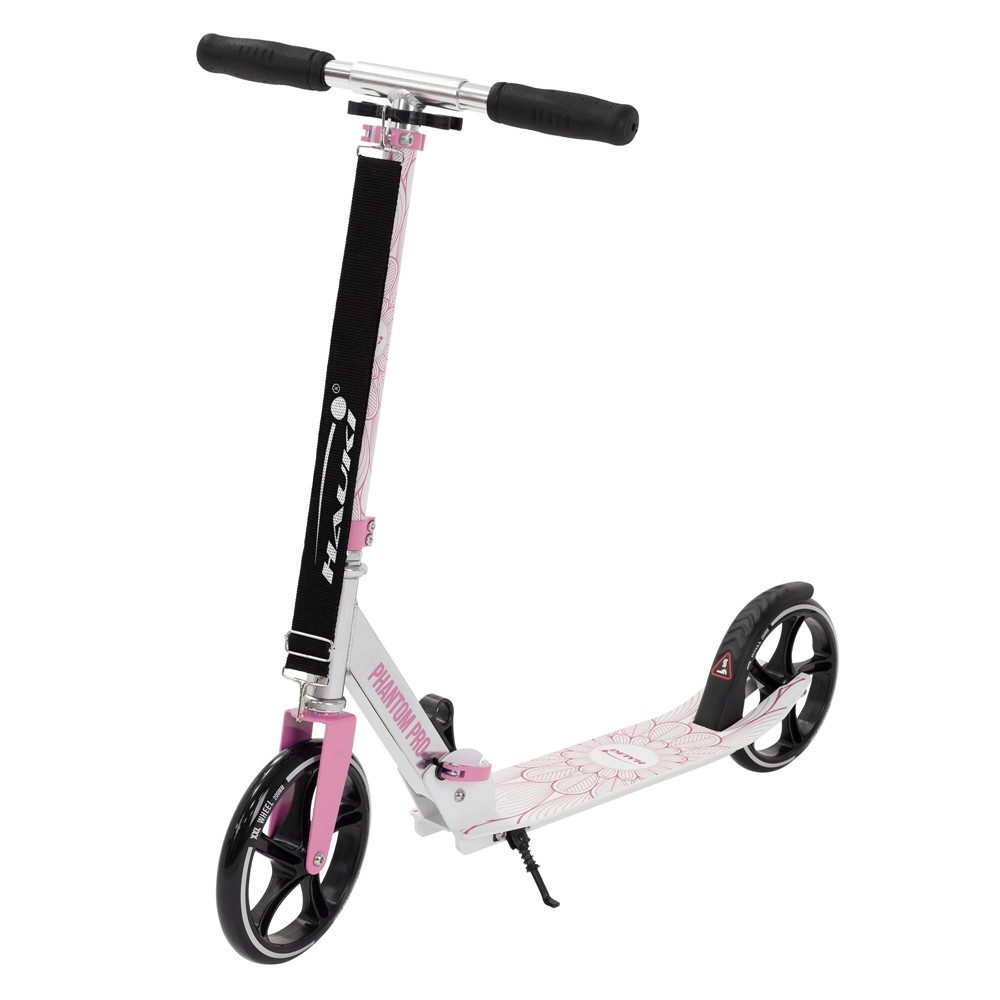 Hauki Cityroller Scooter Tretroller klappbar und höhenverstellbar XXL-Räder bis 100 kg, Tritt-Bremse Kickscooter für Kinder Erwachsene Kickroller Kinderroller