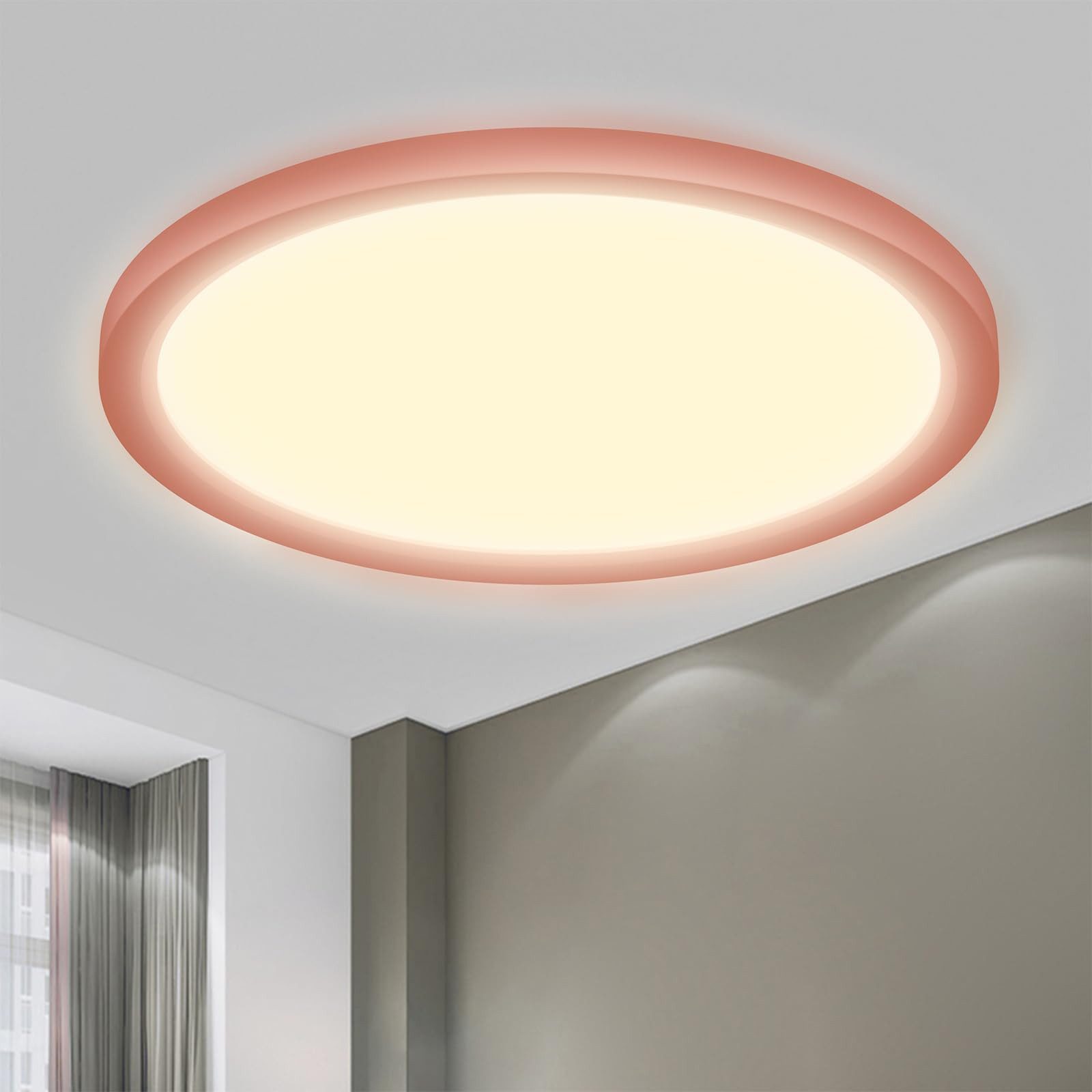 LQWELL LED Deckenleuchte Rund Flach LED günstig online kaufen