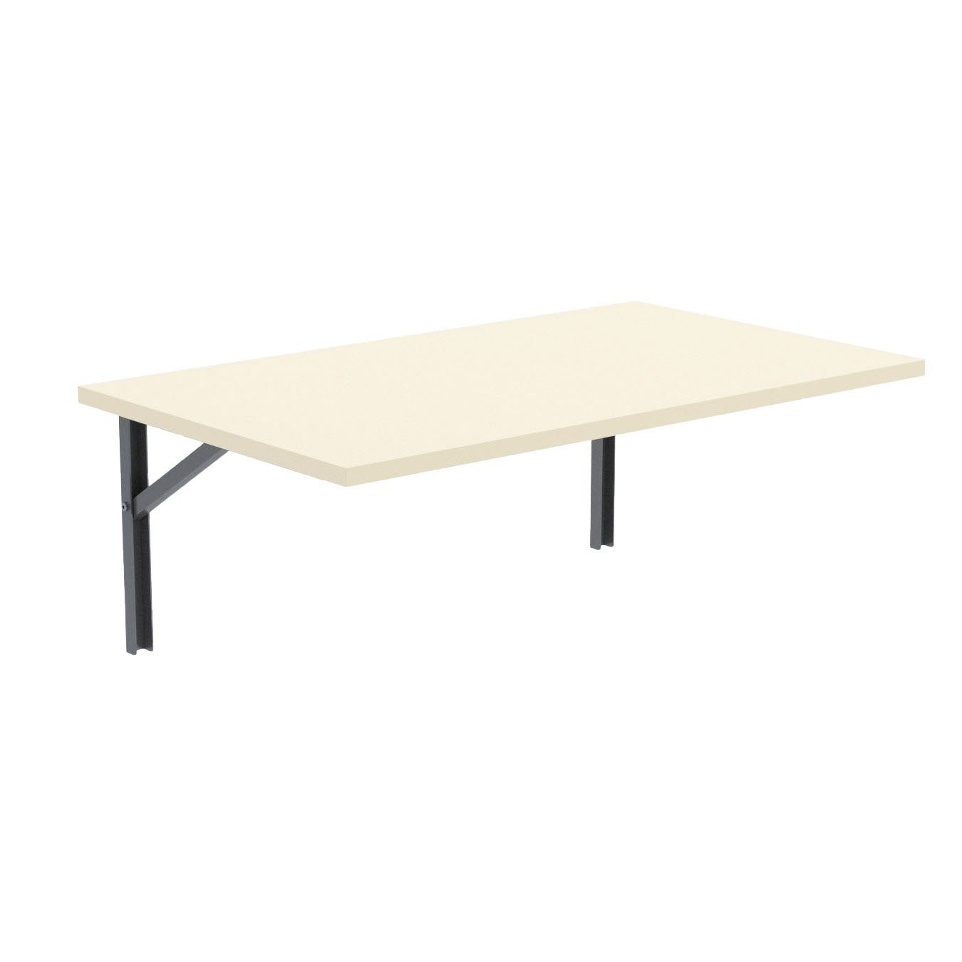 AKKE 2mm Wandklapptisch Klapptisch, PVC Schreibtisch Küchentisch Vanille Wandtisch Hängetisch