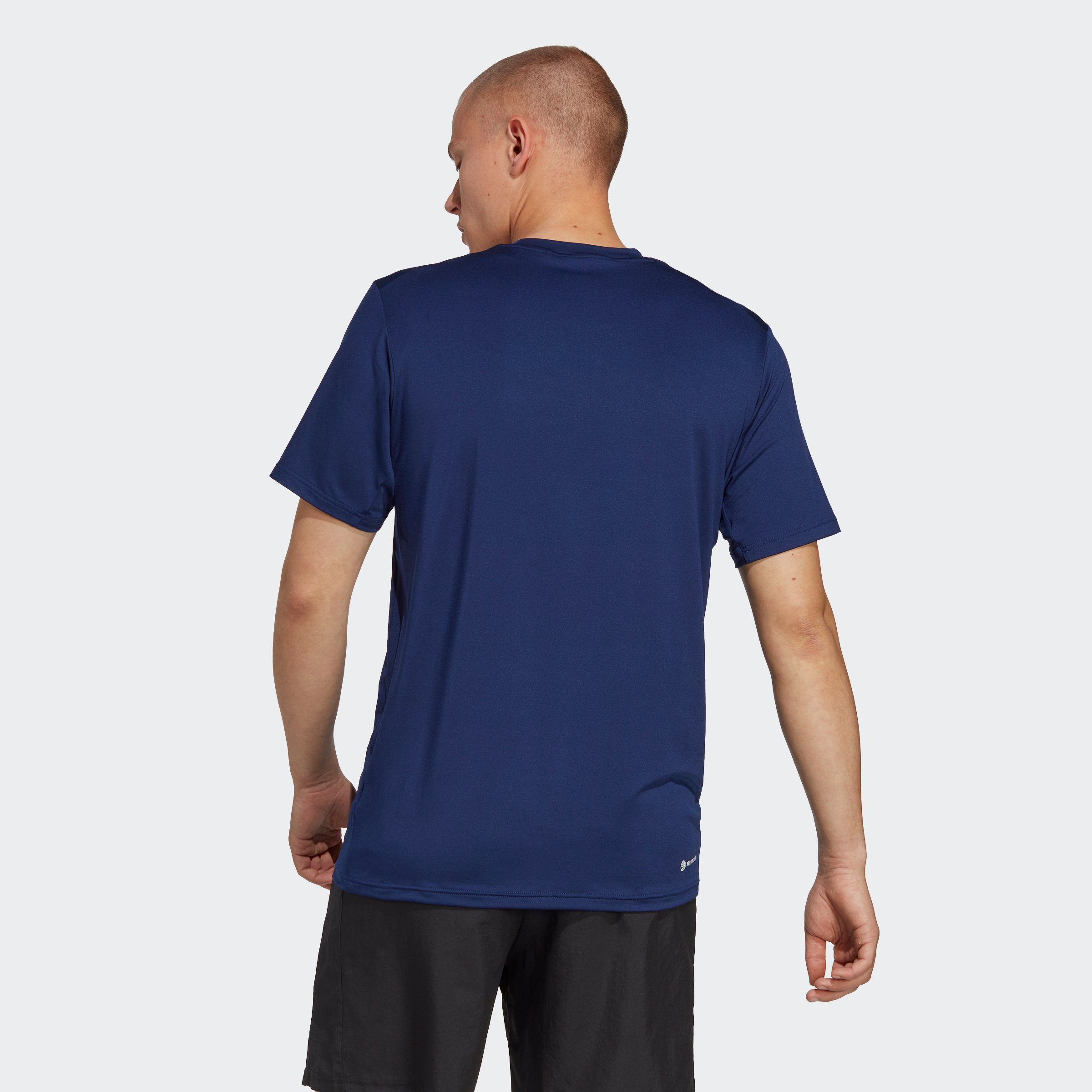 adidas Performance STRETCH / Dark T-Shirt TR-ES T White Blue