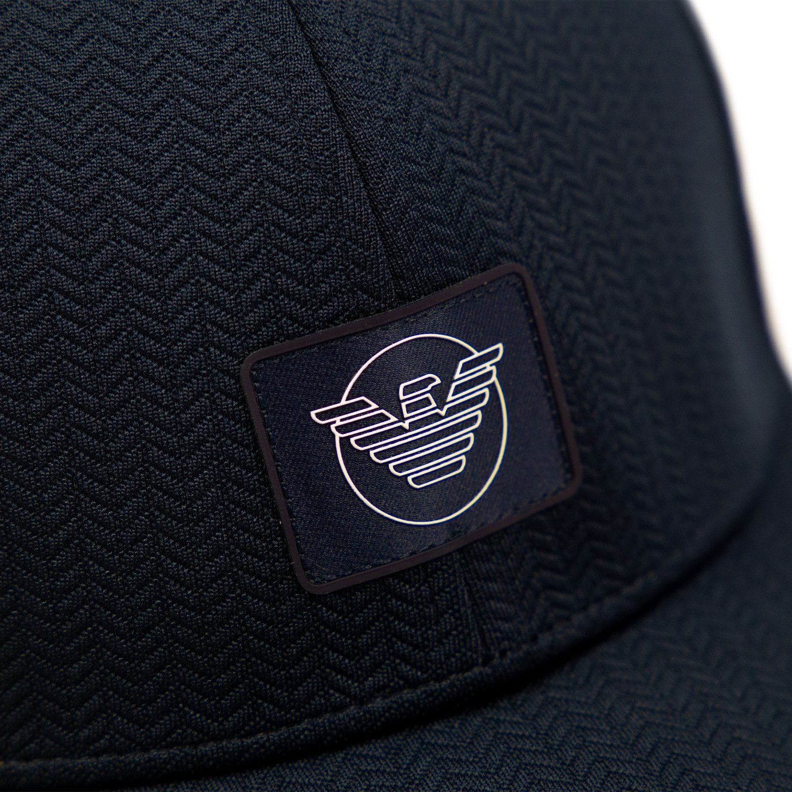 Emporio Armani Baseball Cap Woven Cap mit Markenpatch auf der Vorderseite