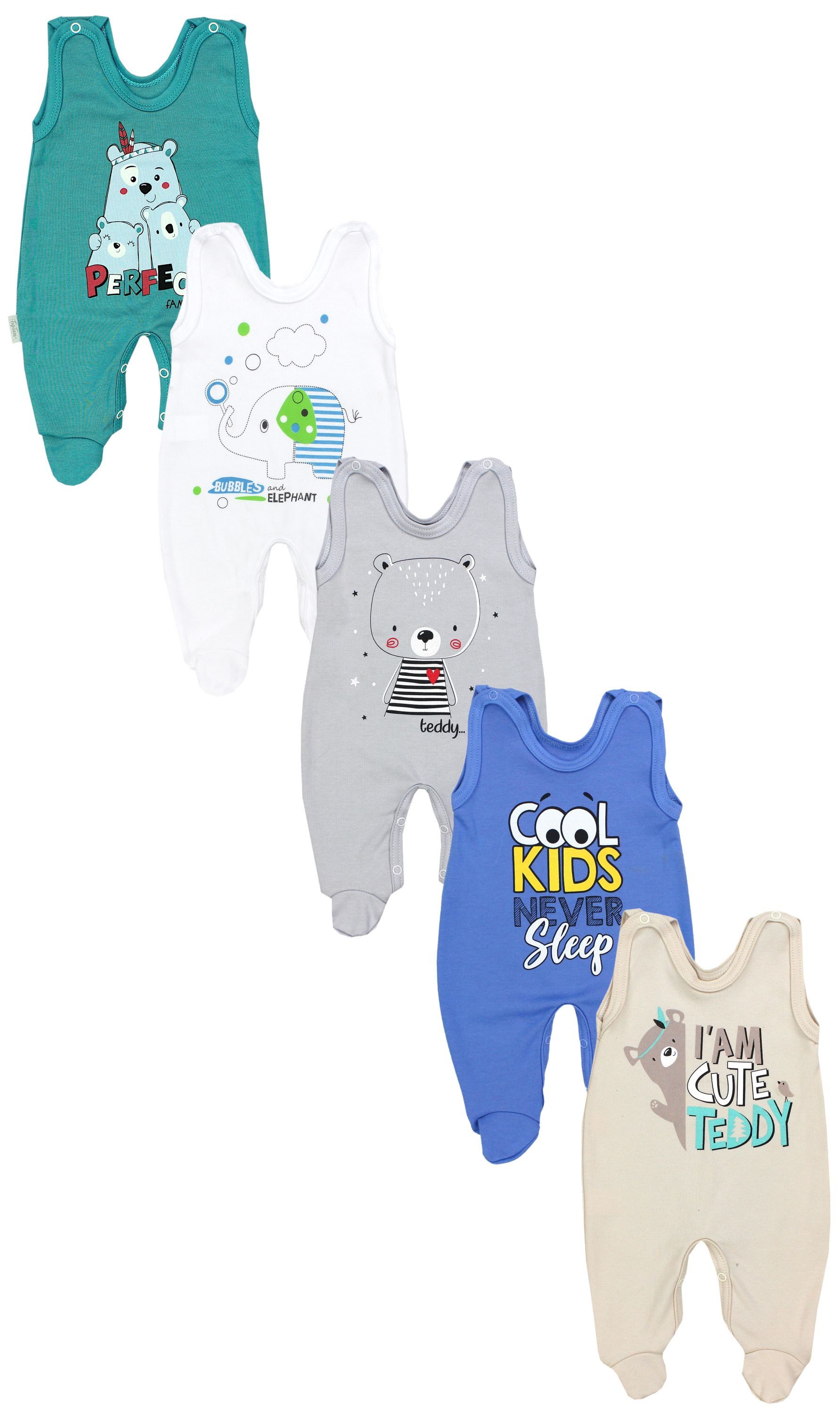 Strampler TupTam Baby Unisex Strampler mit Aufdruck Spruch 5er Pack
