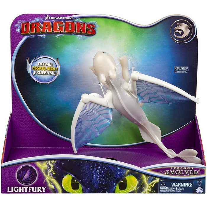 Spin Master Actionfigur Spin Master 6052264 (20114153) - DreamWorks - Dragons - Legends Evolved - Lightfury/Tagschatten Spielfigur