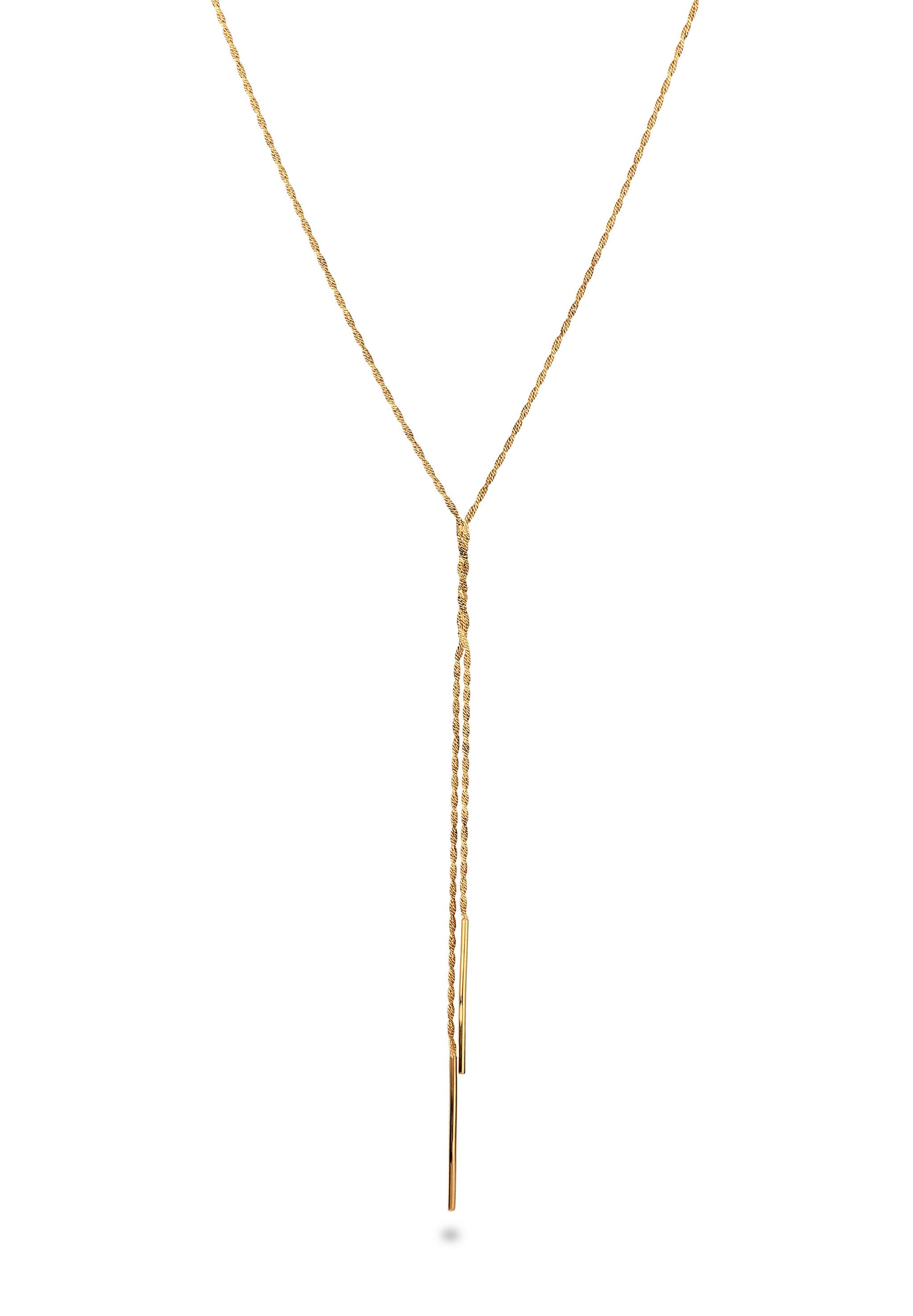 Kette ohne Anhänger Y-Kette Kordelkette 925 Sterling Silber