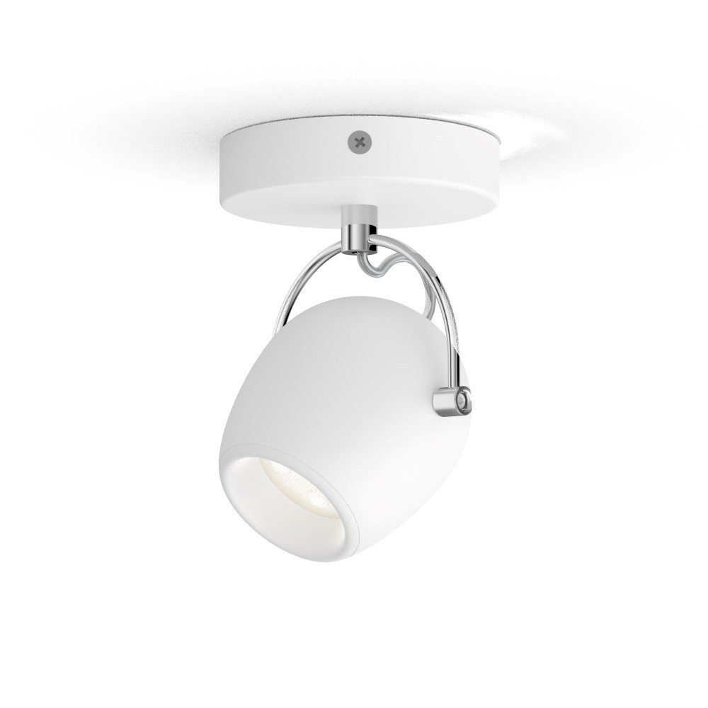Philips Aufbauleuchte Philips LED Deckenleuchte 1 Spot Light 4,3W weiß 430lm 36° Warm 2700K, Warmweiß, 1 Spot