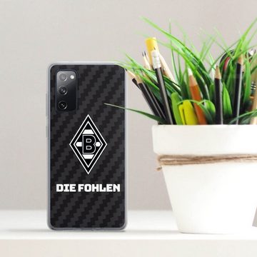 DeinDesign Handyhülle Borussia Mönchengladbach Carbon Gladbach Die Fohlen Carbon, Samsung Galaxy S20 FE 5G Silikon Hülle Bumper Case Handy Schutzhülle