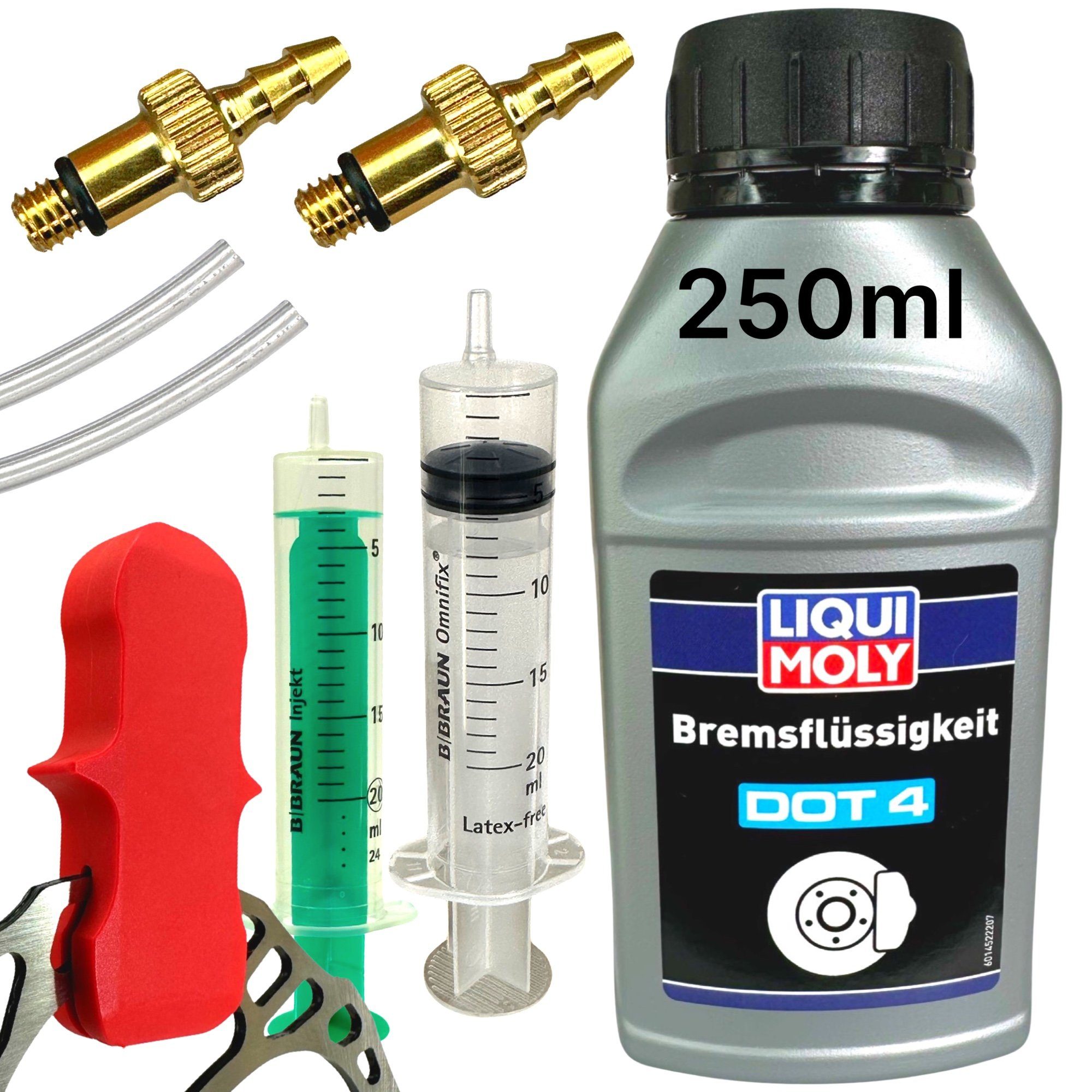 Fahrrad-Montageständer Service Kit inkl. 250ml DOT4 Öl für FORMULA Scheibenbremsen