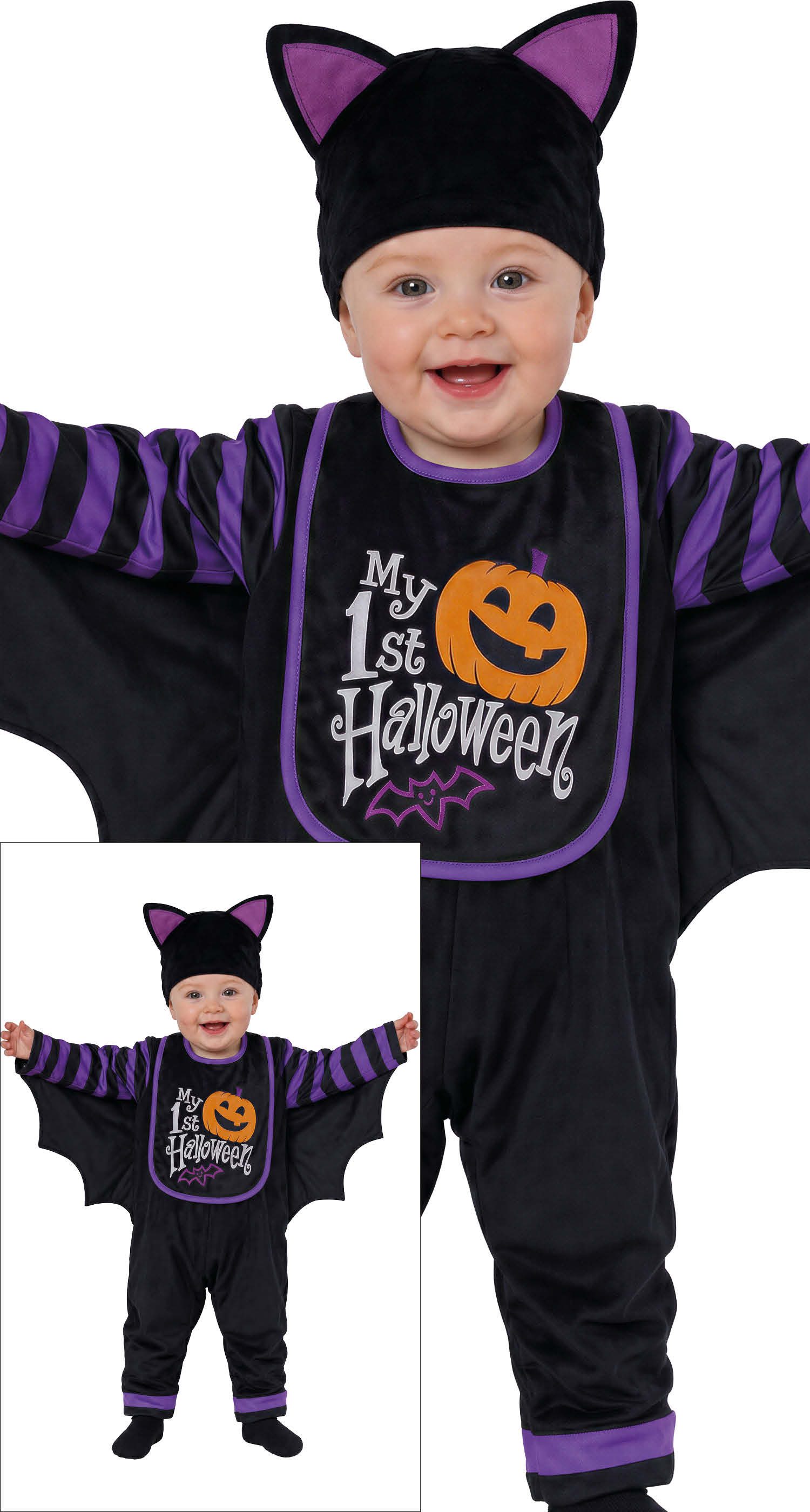 Fiestas Guirca Kostüm, Halloween Kürbis Katze Baby Outfit Lustige Erste Halloween Tiere Kost