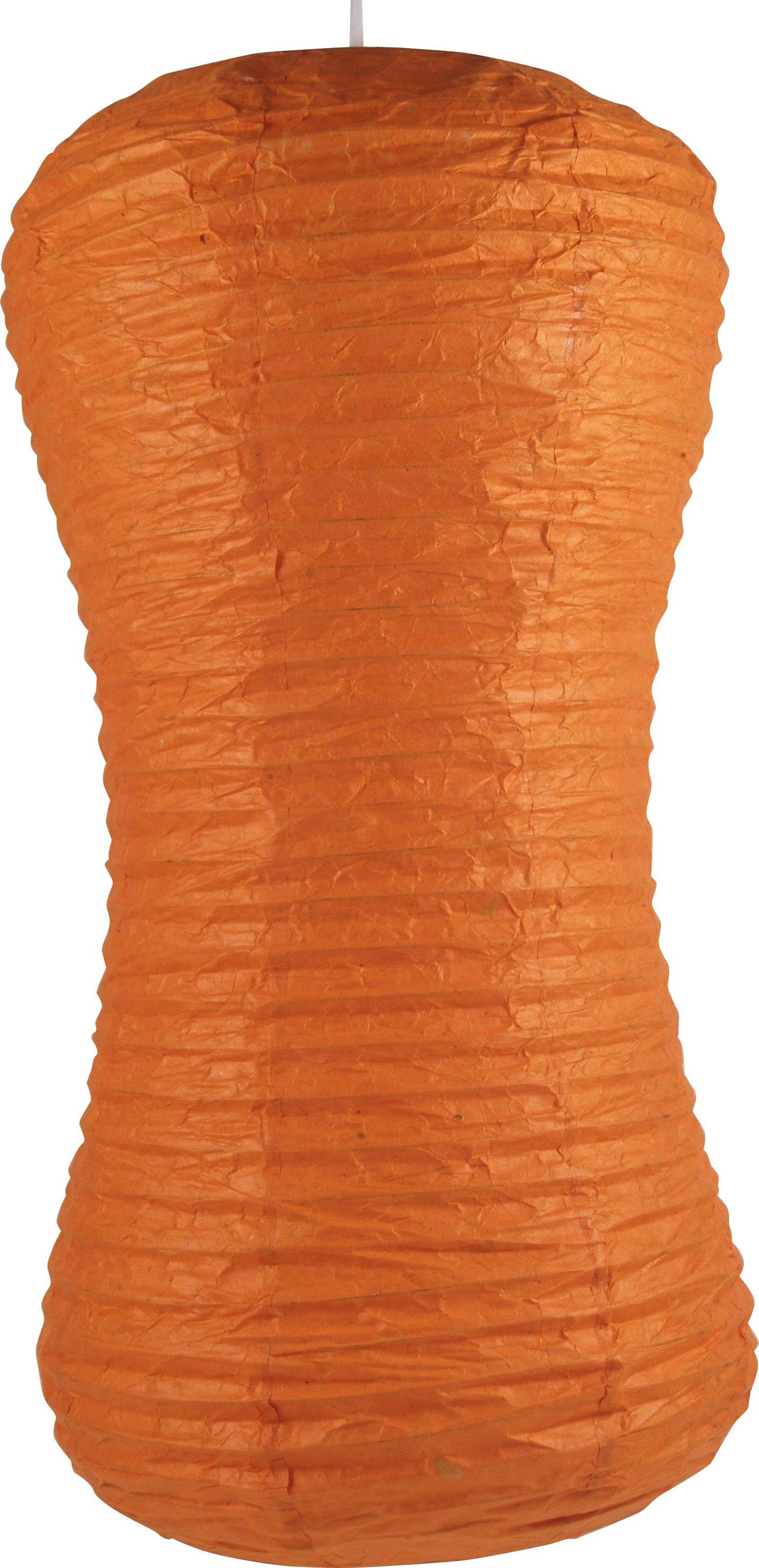 Guru-Shop Lampenschirm Coronada wave Reispapier Lokta Hängelampe -..
