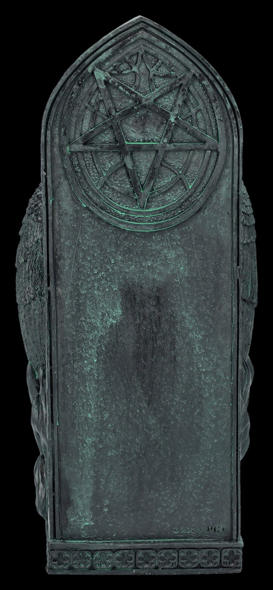 Figuren Shop GmbH Buchstütze Baphomet Buchstütze – Gothic Dekofigur Okkult Geschenk 22,5 cm Deko (1 St)