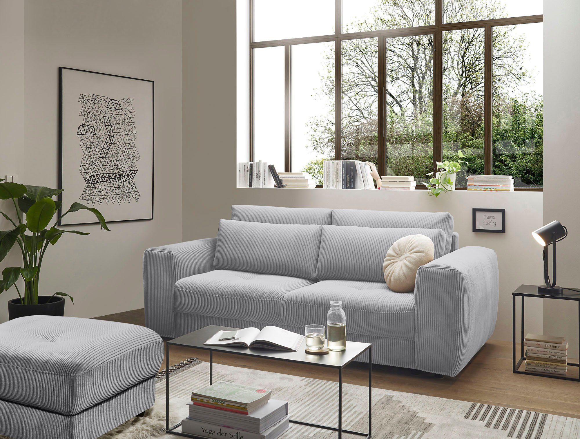 ED EXCITING DESIGN 2-Sitzer Barura, Big-Sofa mit 2 Nierenkissen