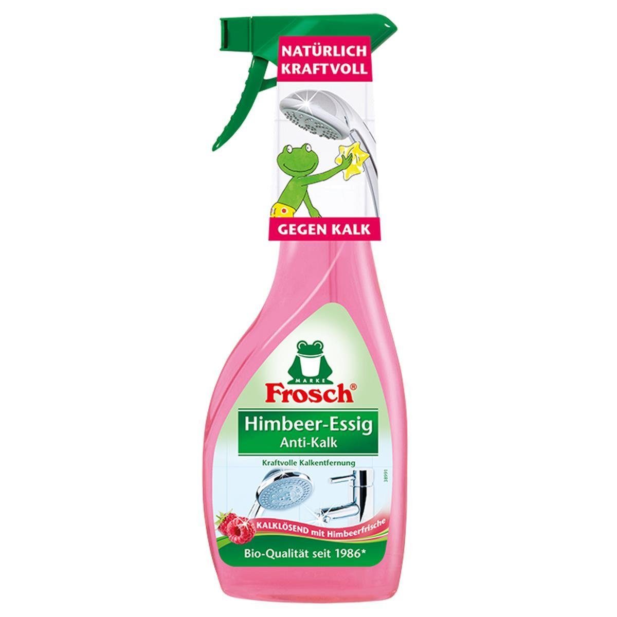 FROSCH Frosch Himbeer-Essig Anti-Kalk 500 ml - Kraftvolle Kalkentfernung Allzweckreiniger