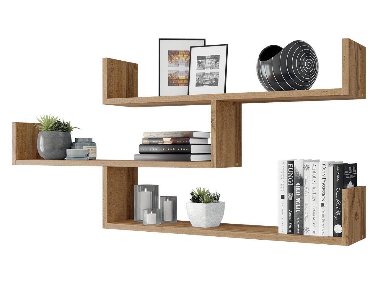 MIRJAN24 Wandregal Trio 003, 119x18x55 cm, mit Haken zum Aufhängen günstig online kaufen