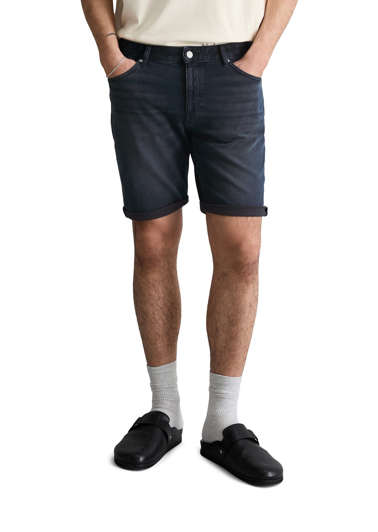 Marc O'Polo DENIM Shorts aus Bio-Baumwoll-Mix