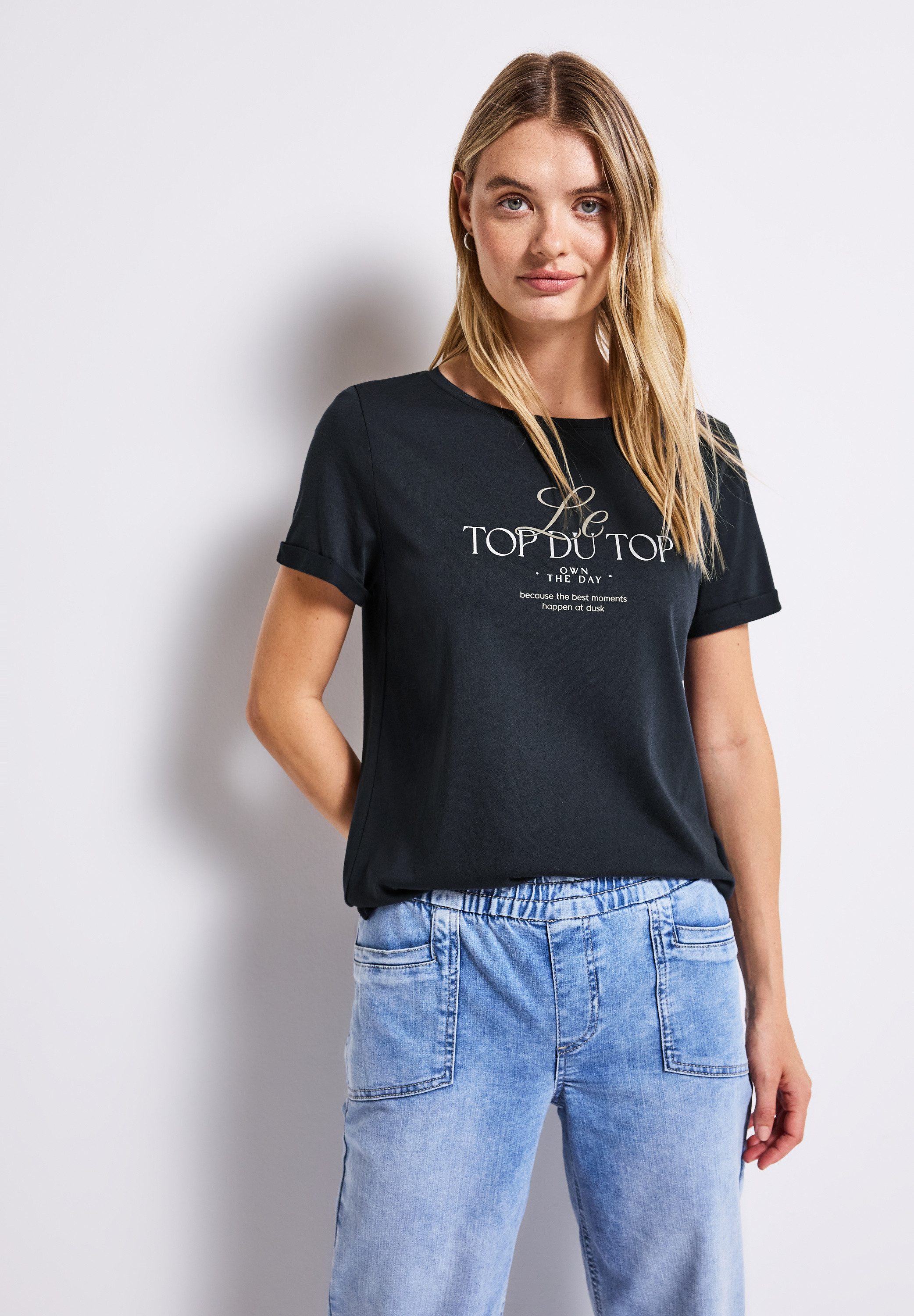 STREET ONE T-Shirt mit Front-Print günstig online kaufen