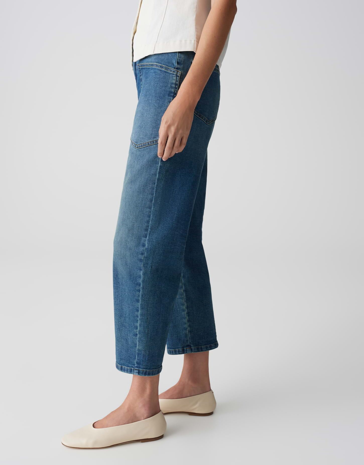 OPUS Relax-fit-Jeans LISSIE CARGO Mid Rise mit Base Stretch