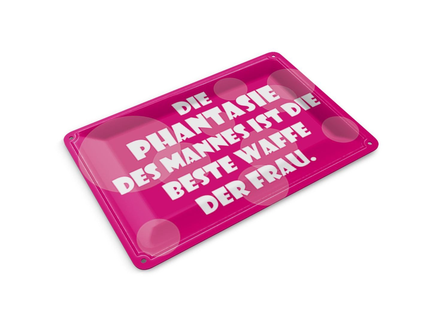 Femer GmbH Postkarte Spruch 14x10 cm Beste Waffe der Frau, unfrankiert