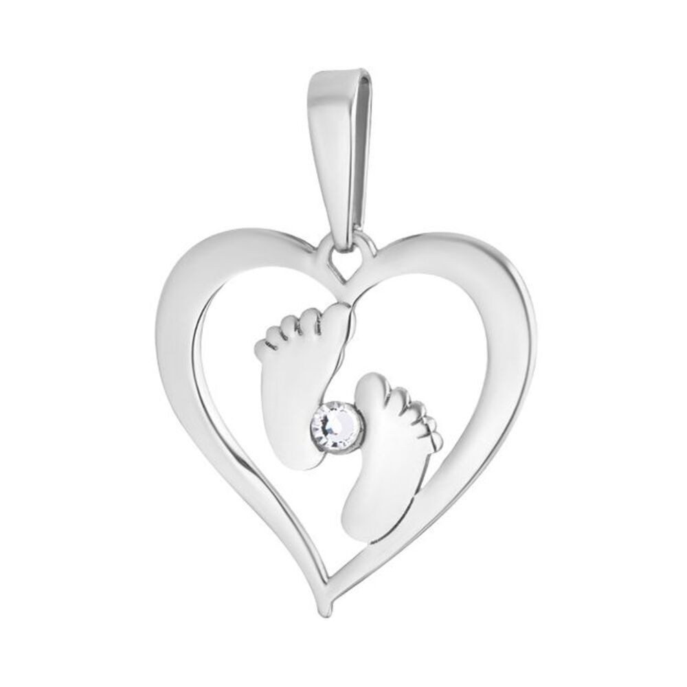 Kettenanhänger Kettenanhänger Anhänger 925 Silber Herz Zirkonia Stein
