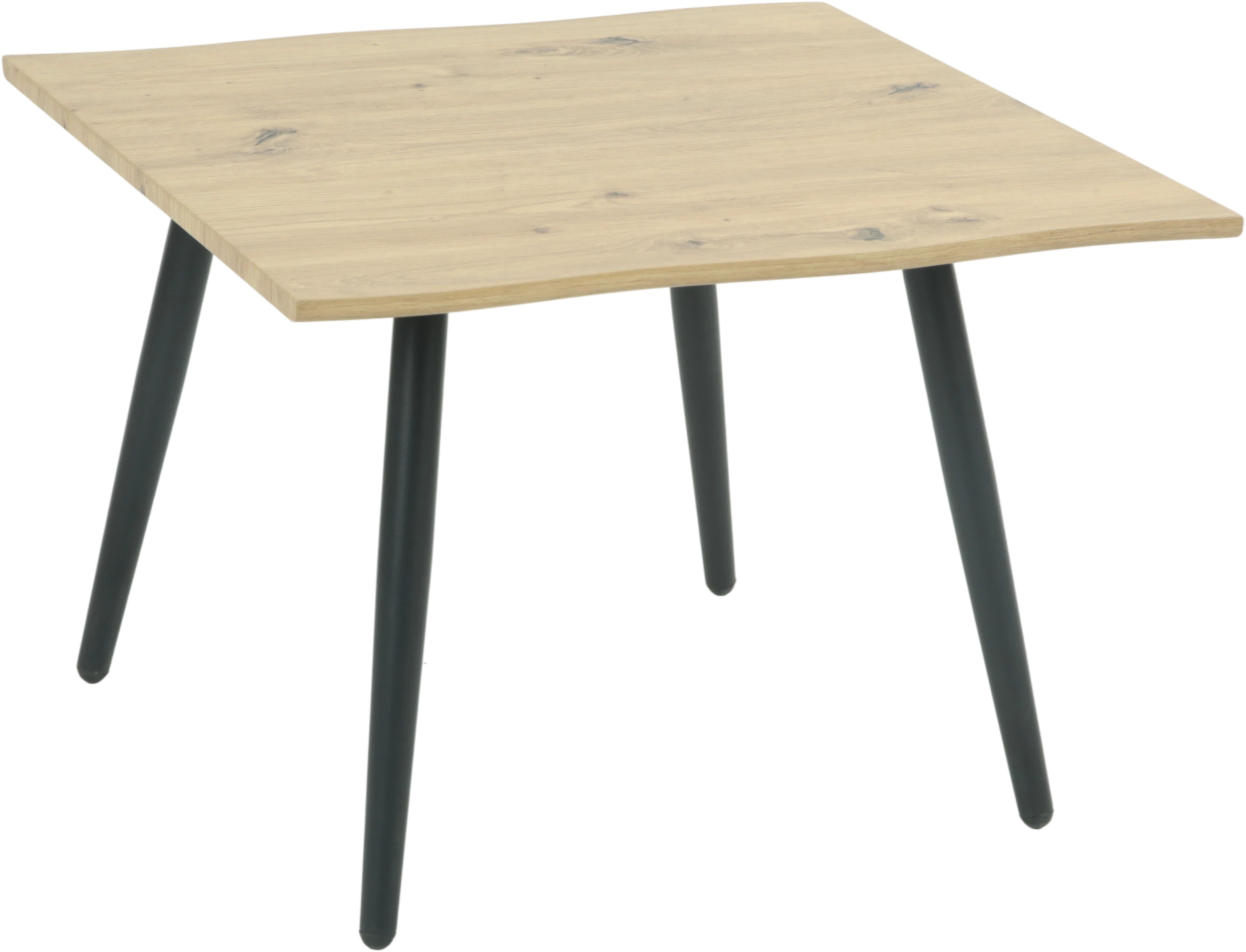 HELA Couchtisch ZÜRICH, Baumkantenoptik,Vierfuß,quadratisch,60 x 60 günstig online kaufen