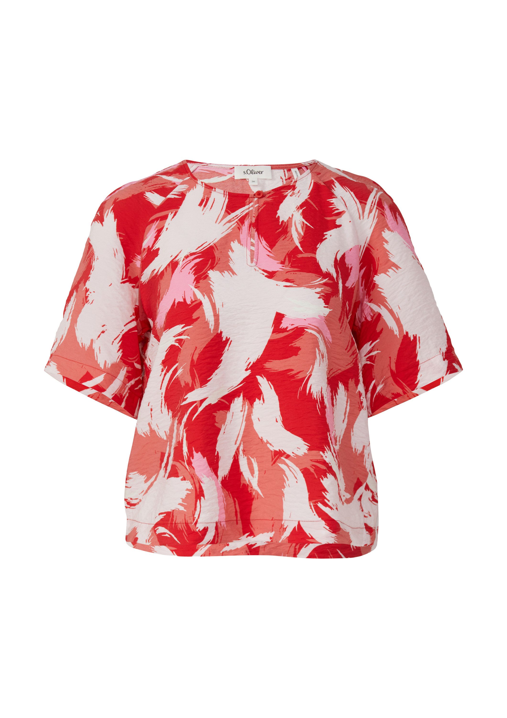 s.Oliver Kurzarmbluse Bluse (1-tlg) günstig online kaufen