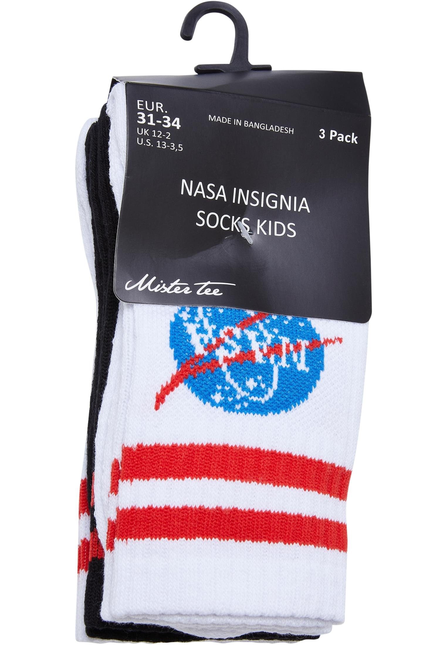 MisterTee Freizeitsocken Accessoires NASA (1-Paar) 3-Pack Insignia Kids Socks