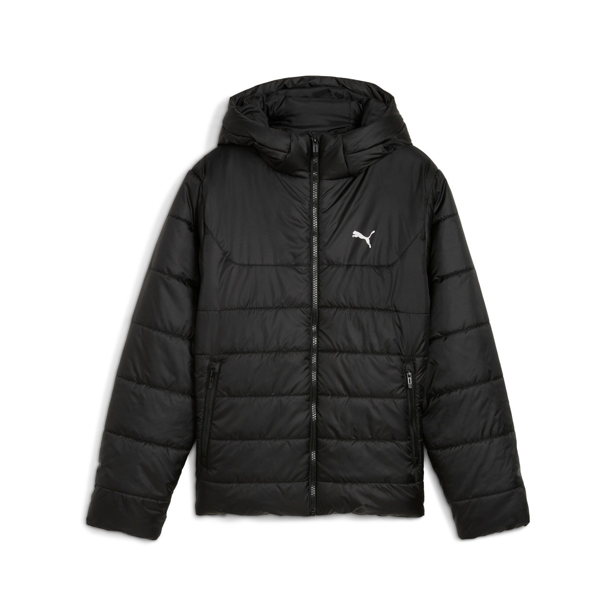 PUMA Winterjacke ESS HOODED PADDED JACKET mit Kapuze, entspannte Passform – Bild 4 von 5