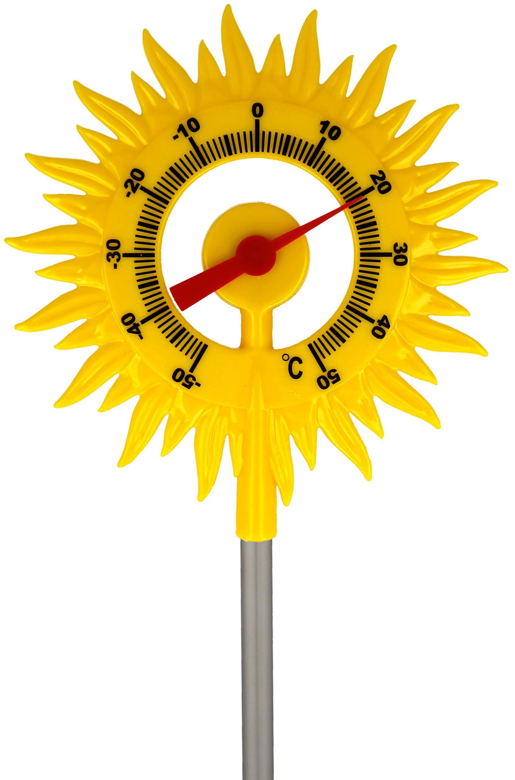 Lantelme Gartenthermometer Gartenthermometer große Sonne Balkonthermometer, großer Temperaturbereich