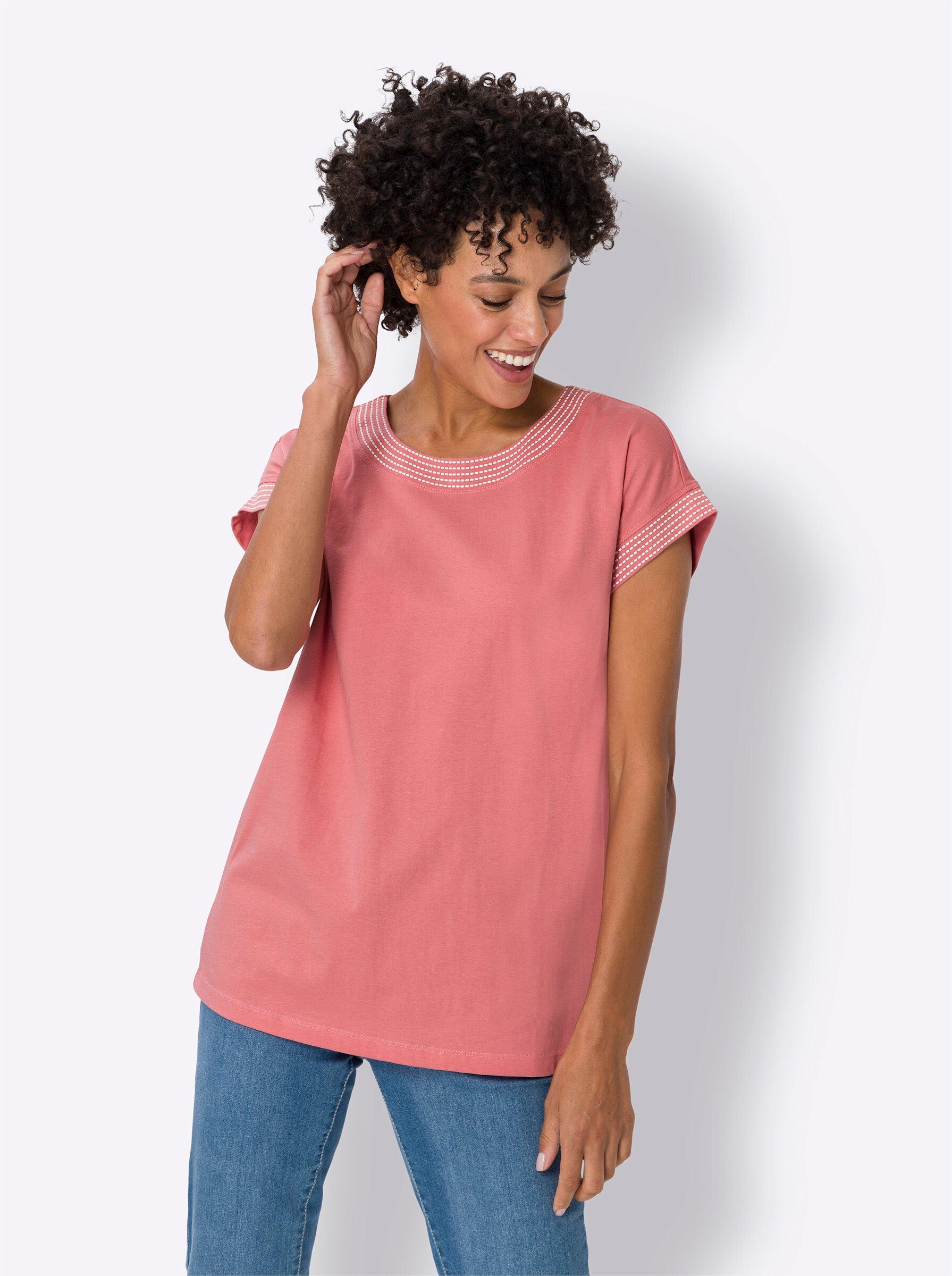 an! T-Shirt flamingo-ecru Sieh