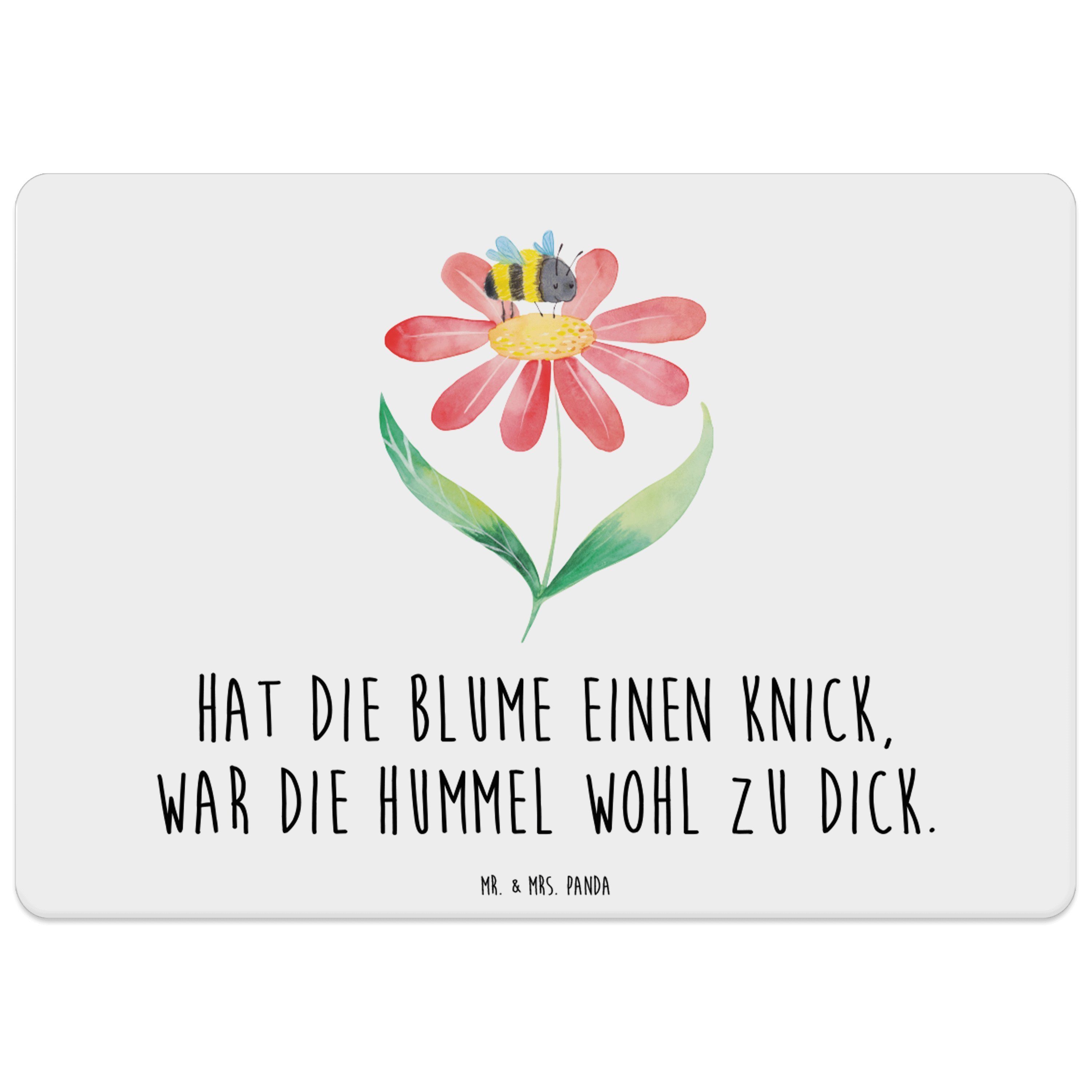 Mr. & Mrs. Panda Platzset Hummel Blume Weiß Geschenk, lustige