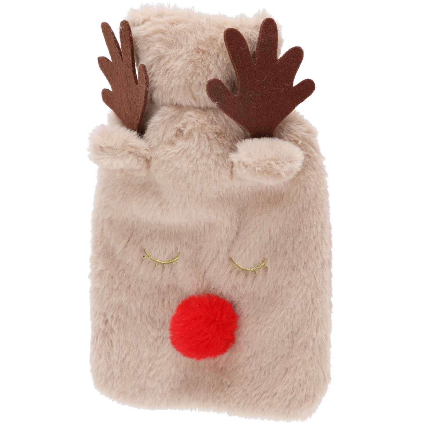 Home & styling collection Wärmflasche Wärmflasche in Form eines Kuscheltiers, 26 cm, (1 Stk., Wärmflasche + Bezug), Kuscheltierform