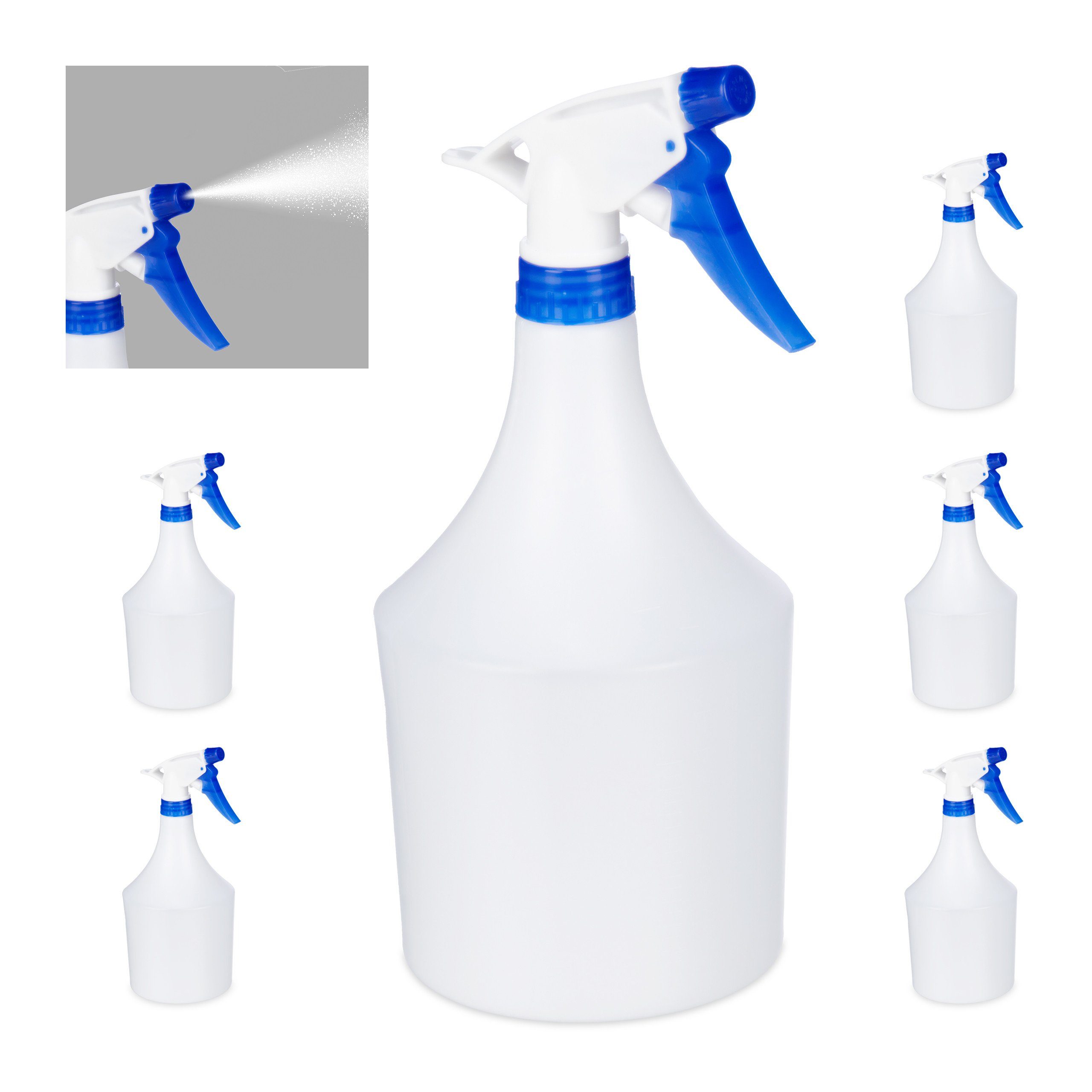 Sprühflasche 6x Sprühflasche in Blau
