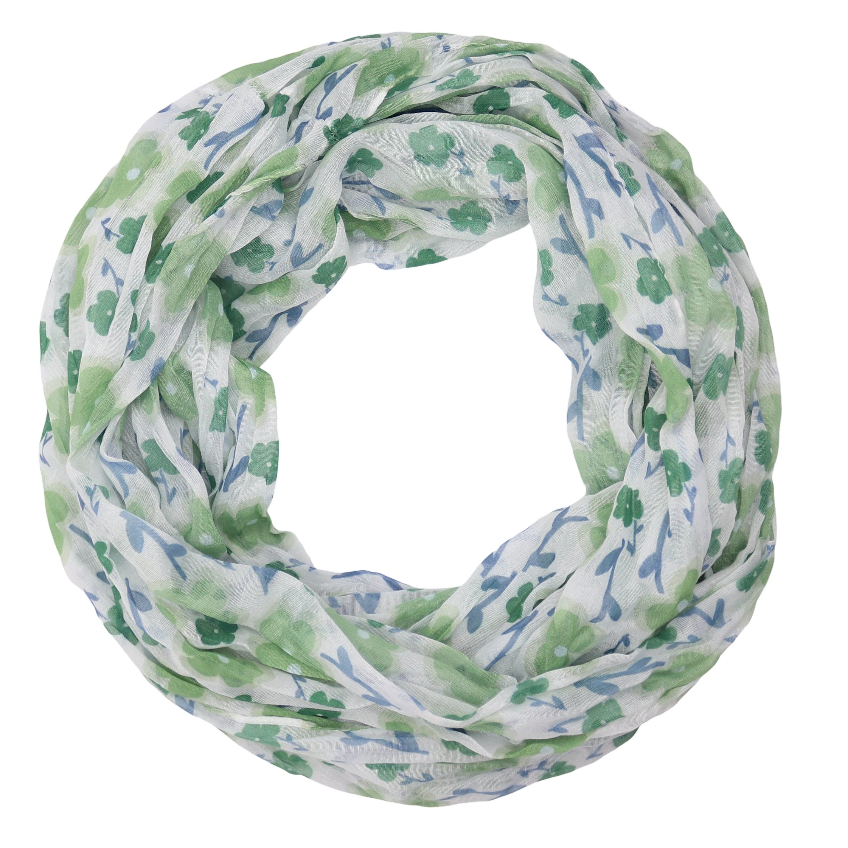 MIRROSI Loop Damen Schal mit Blumen Muster, Weich, Schlauchschal, (ca.45x75 günstig online kaufen