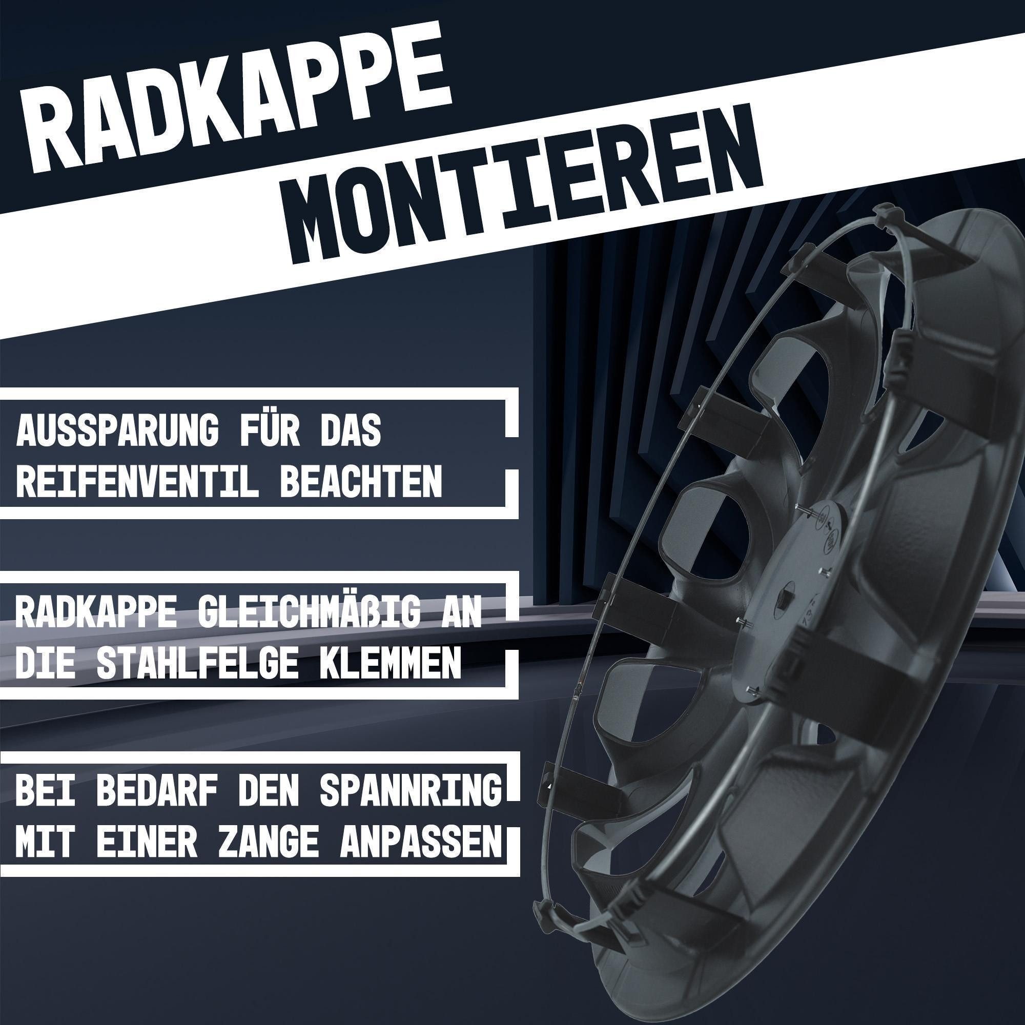 NRM Radkappe Radzierblende NRM PERFECTO 15 Zoll GRAPHIT lackiert, 15 in Zoll, (4-St) – Bild 4 von 4