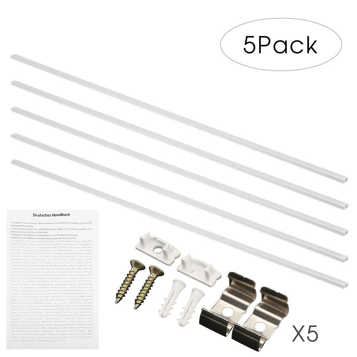 WILGOON LED-Stripe-Profil 5er 1M LED Profil günstig online kaufen