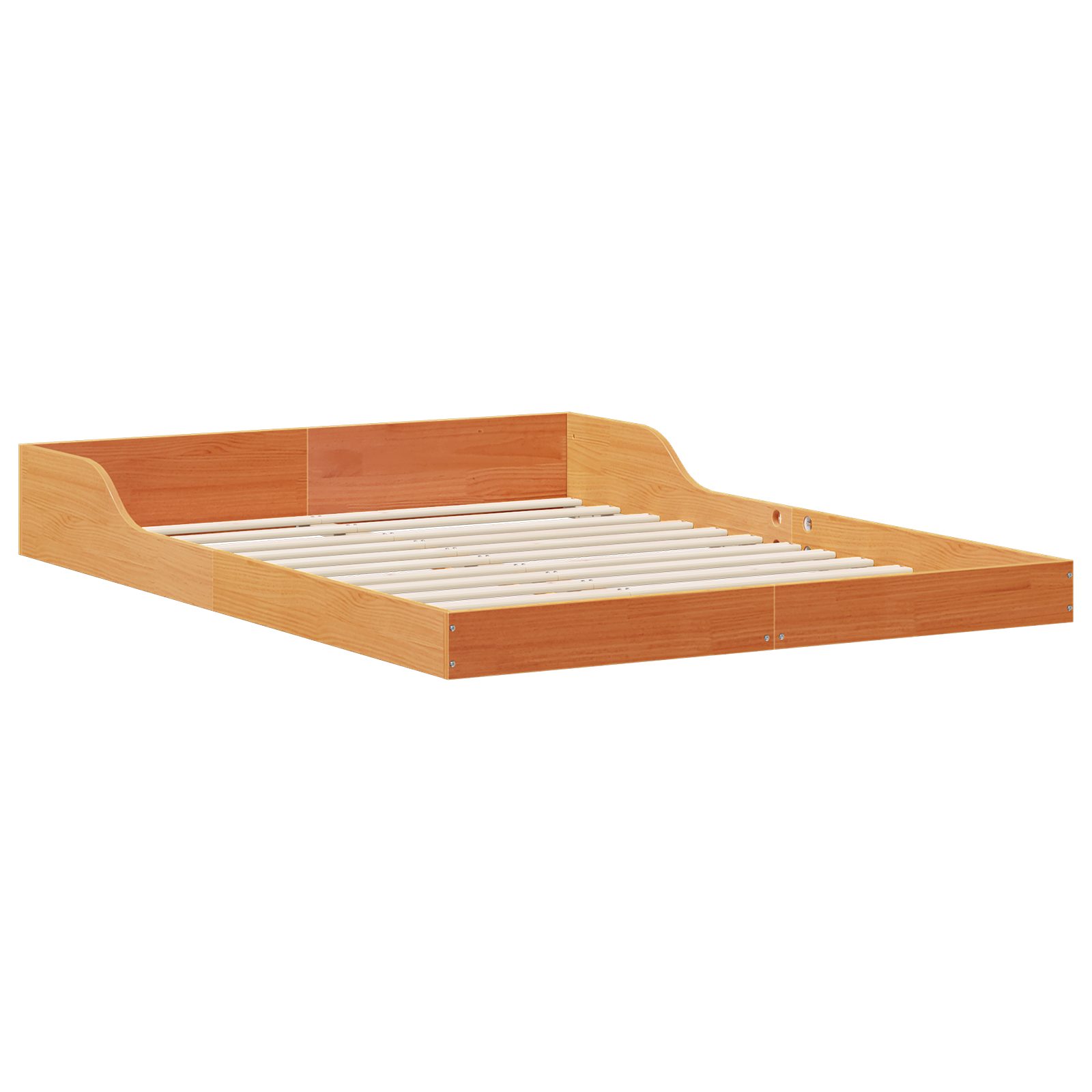 vidaXL Bett Bettgestell Wachsbraun 140 x günstig online kaufen