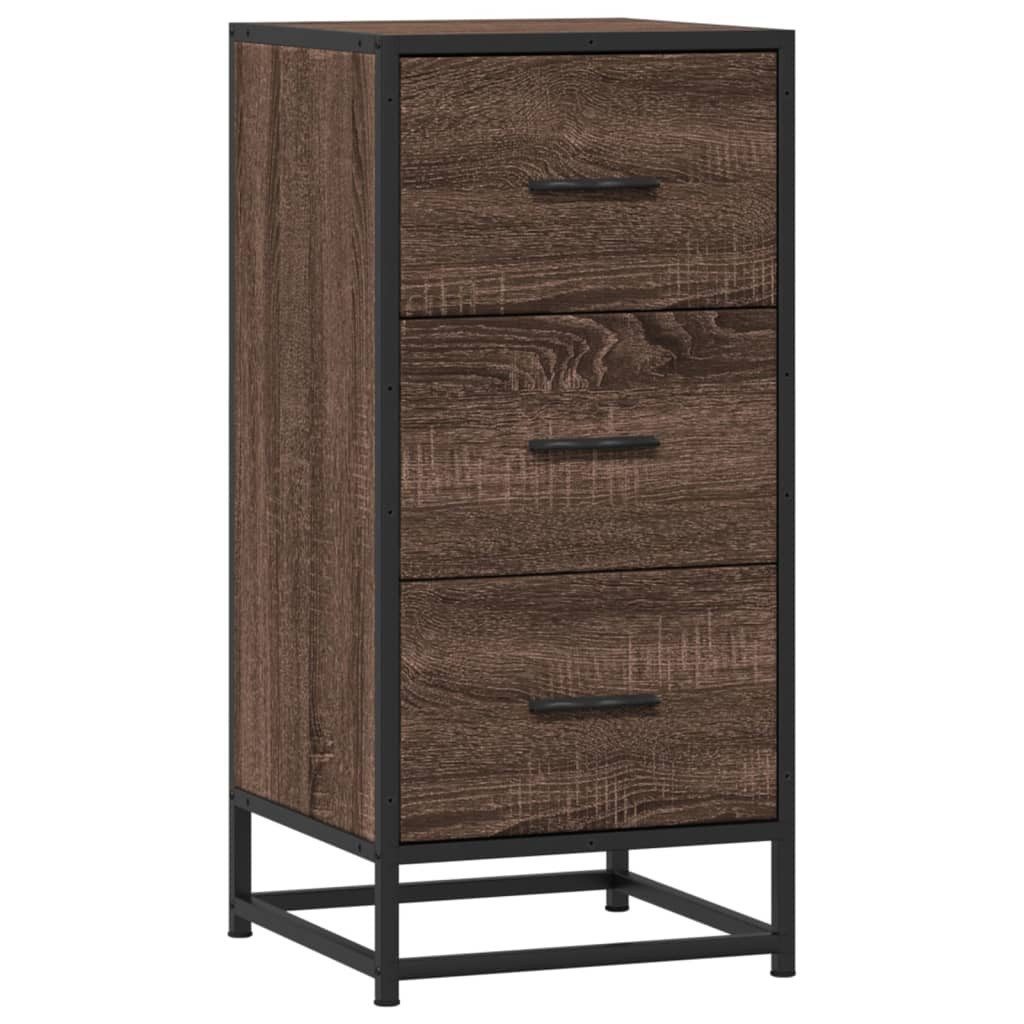 vidaXL Sideboard Sideboard Braun Eichen-Optik 35,5x35x76 günstig online kaufen