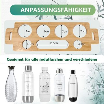 WAOHO Flaschenhalter Flaschenhalter aus Bambus, geeignet für alle Arten von Flaschen