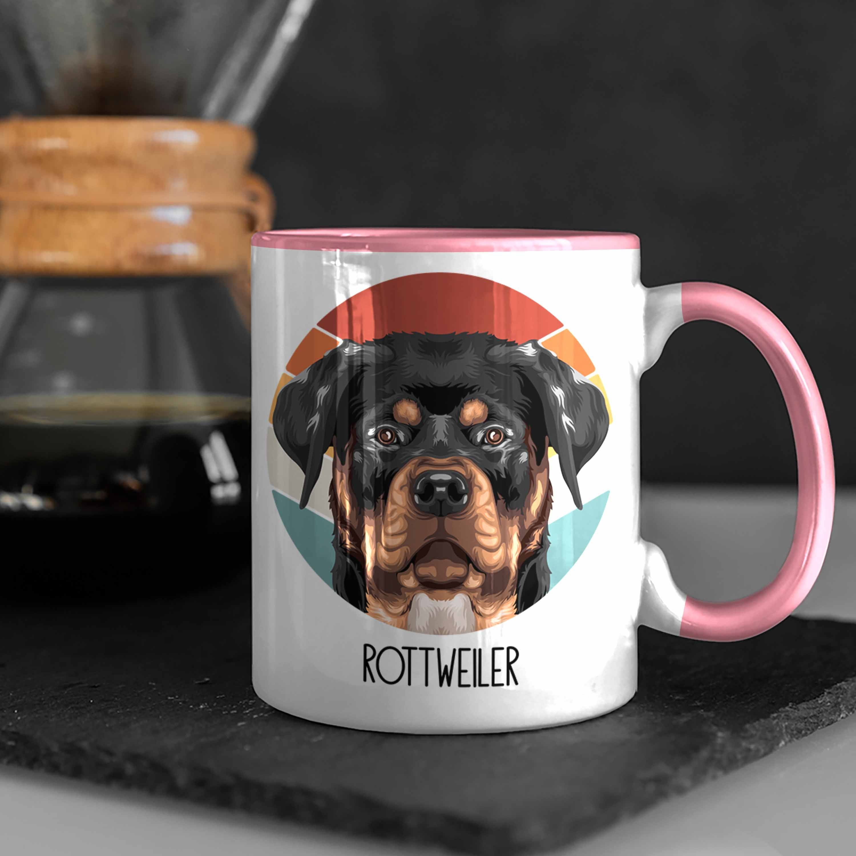 Rosa Trendation Rottwe Besitzer Spruch Tasse Geschenkidee Geschenk Tasse Lustiger Rottweiler