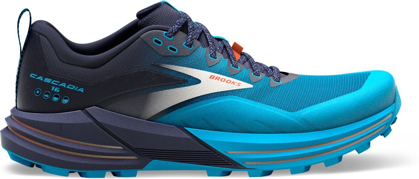 Brooks Cascadia 16 490 Peacoat/Atomic Blue/Rooibo Trailrunningschuh
