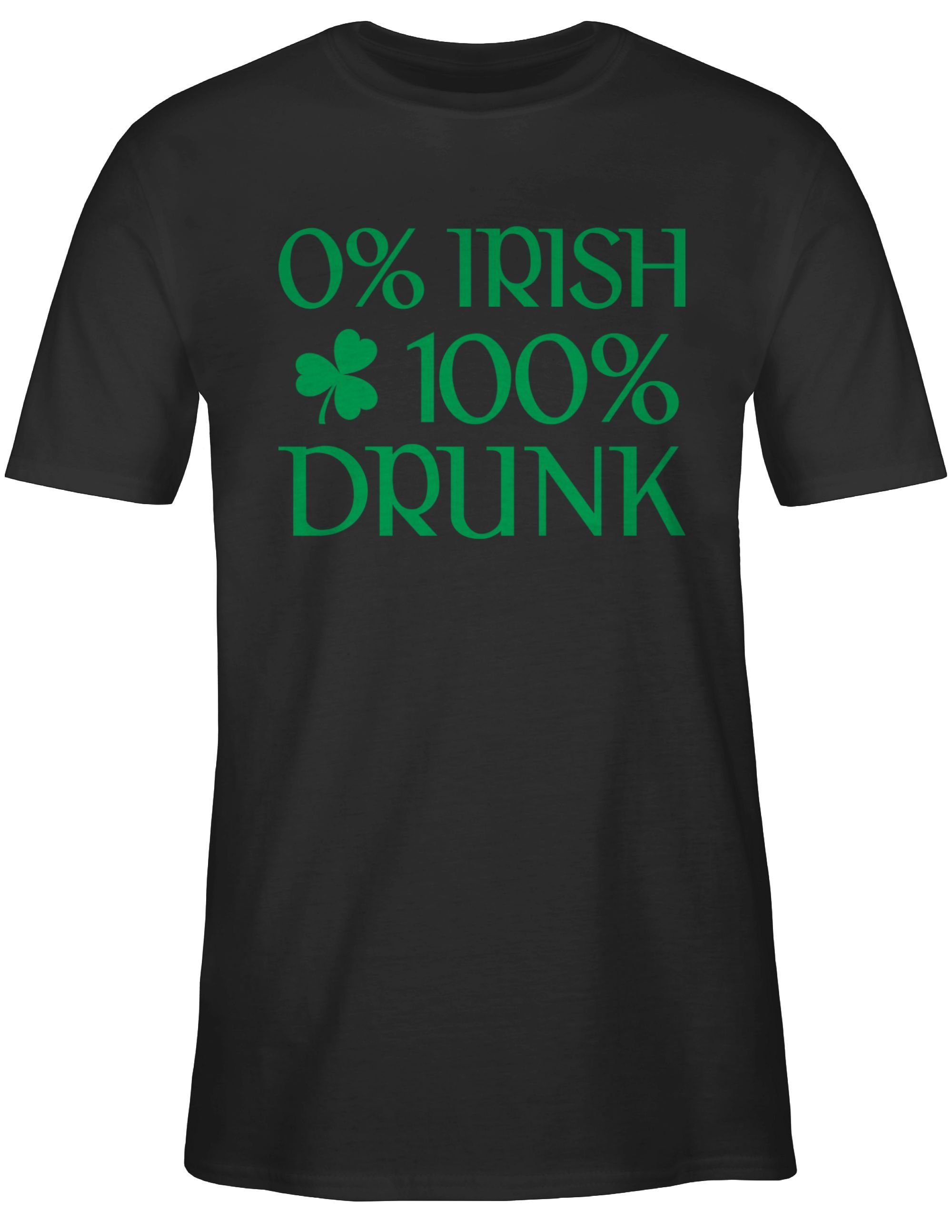 Shirtracer T-Shirt 0% Irish 100% Drunk St Patricks Day St. Patricks Day