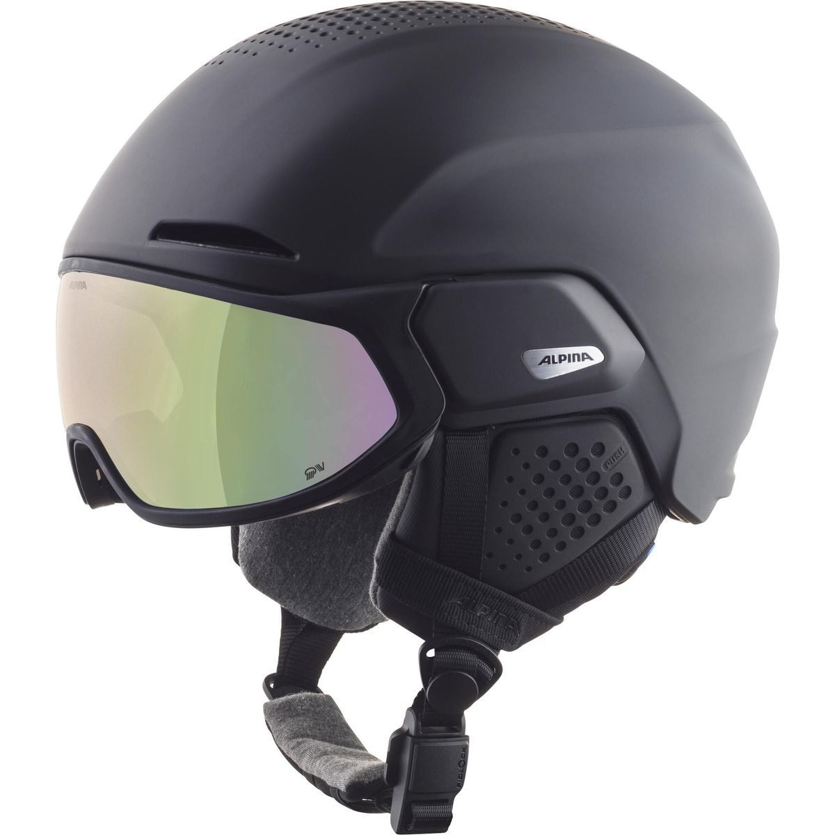 *Alpina* Skihelm Alto QV, Innovativer Skihelm mit perfektem Sitz und optimaler Sicht dank