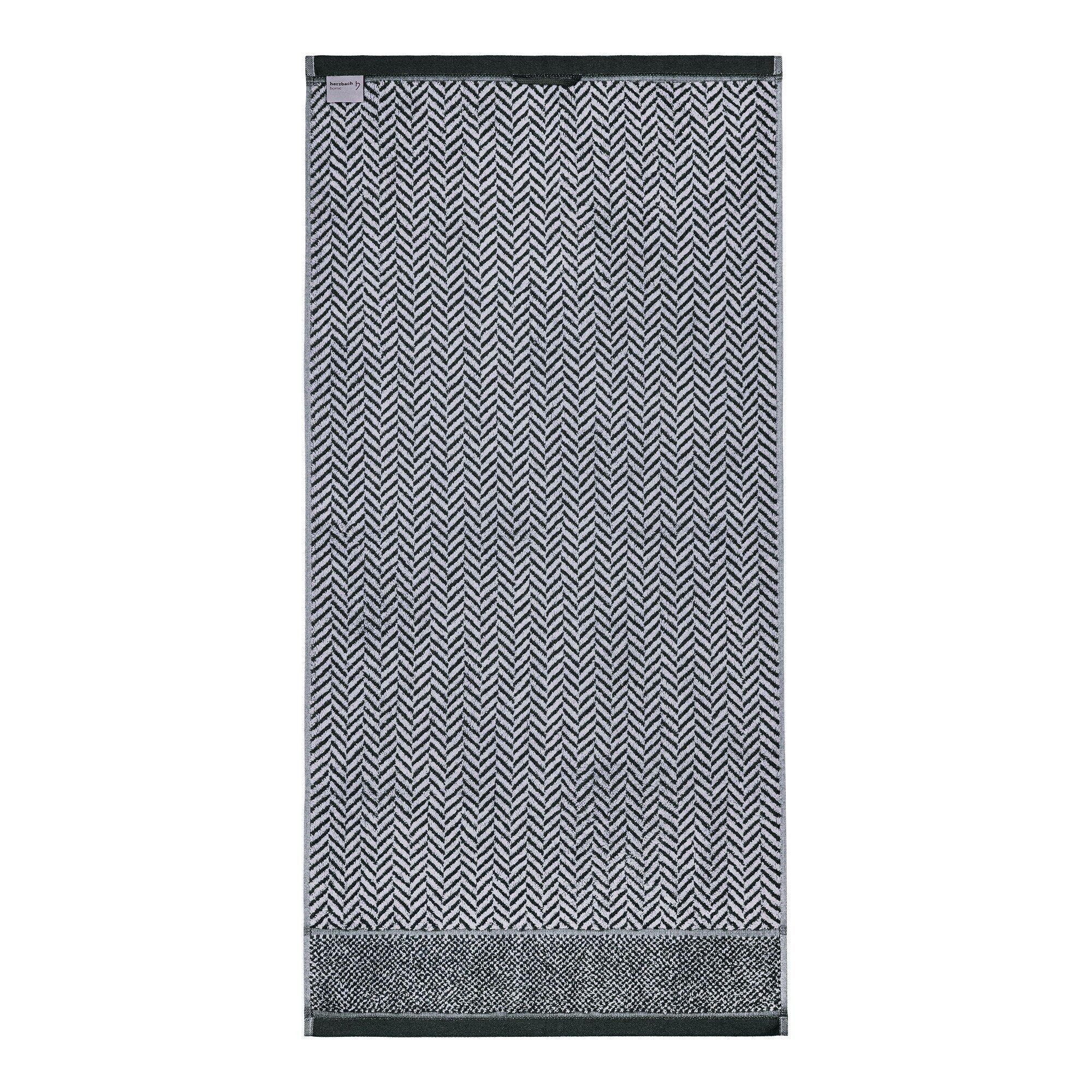 herzbach home Handtuch Set Italiana 50x100 cm, (2-St), 500g/m², Premium-Qualität, 100% Baumwolle, gemustert