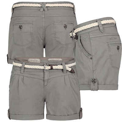 Eight2Nine Bermudas Short Bermuda kurze Hose Sommer Chino Shorts stoff Hotpants mit Gürtel