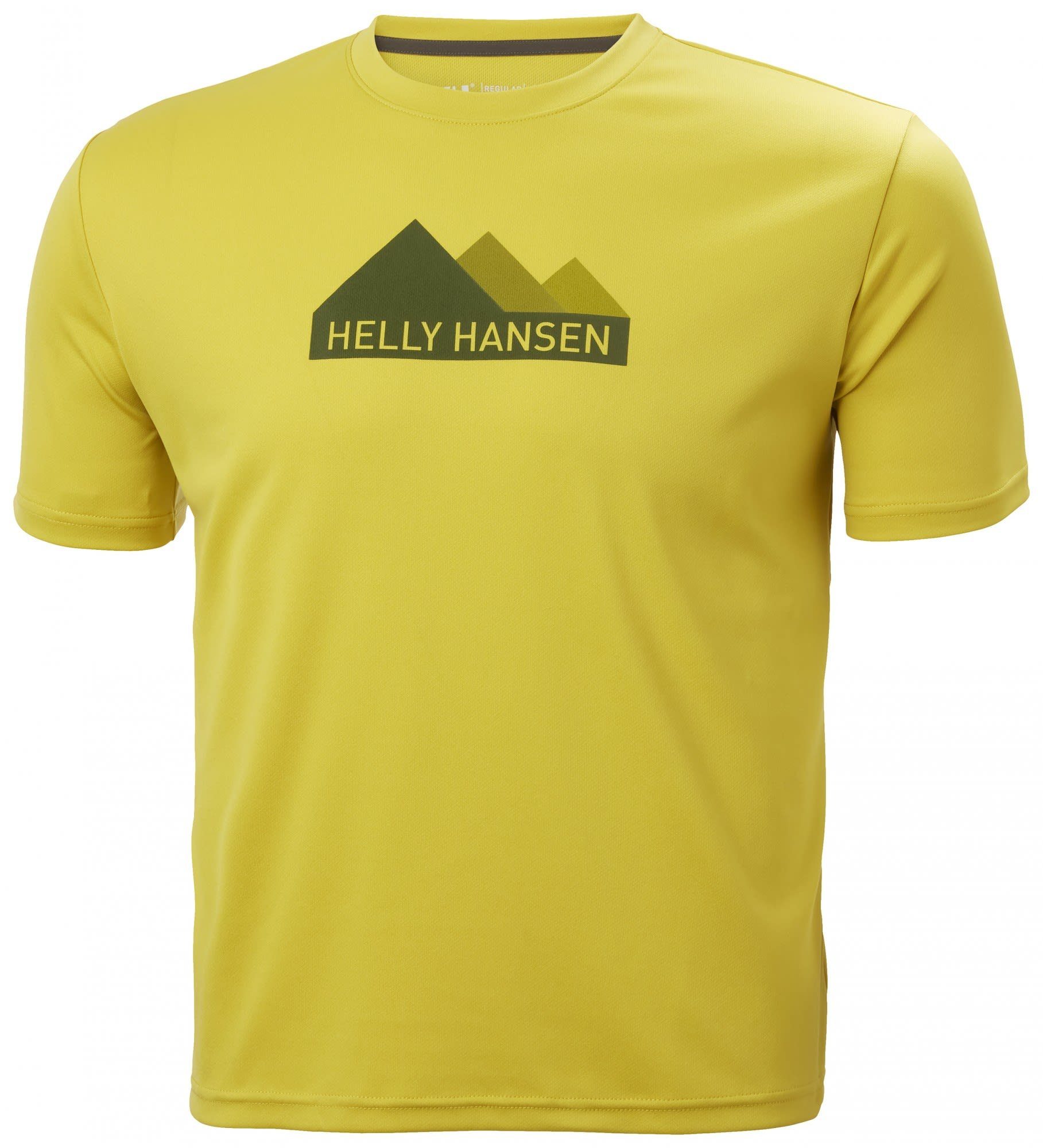 T-Shirt Hh Warm Helly Tech Helly Graphic T-shirt Hansen M Green Hansen Herren