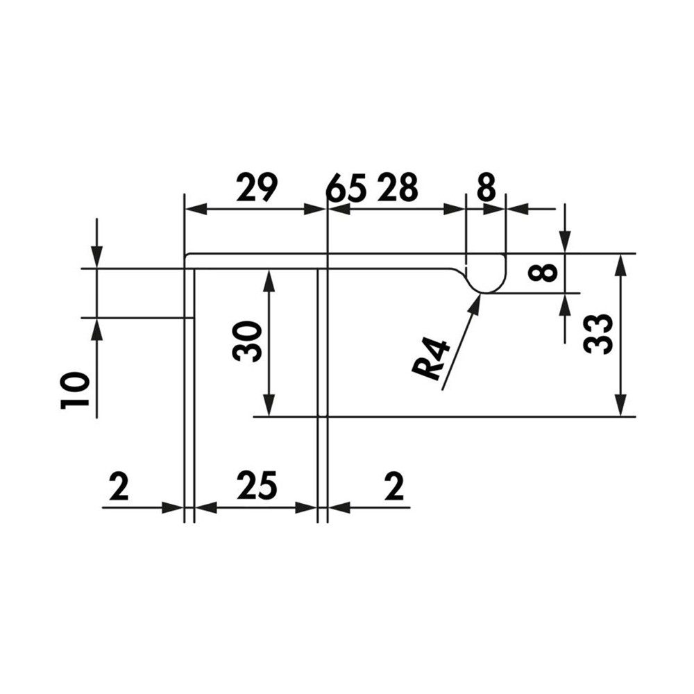 Naber Mülleimer Handtuchhalter für grifflose Küchen, L 320 mm, schwarz matt