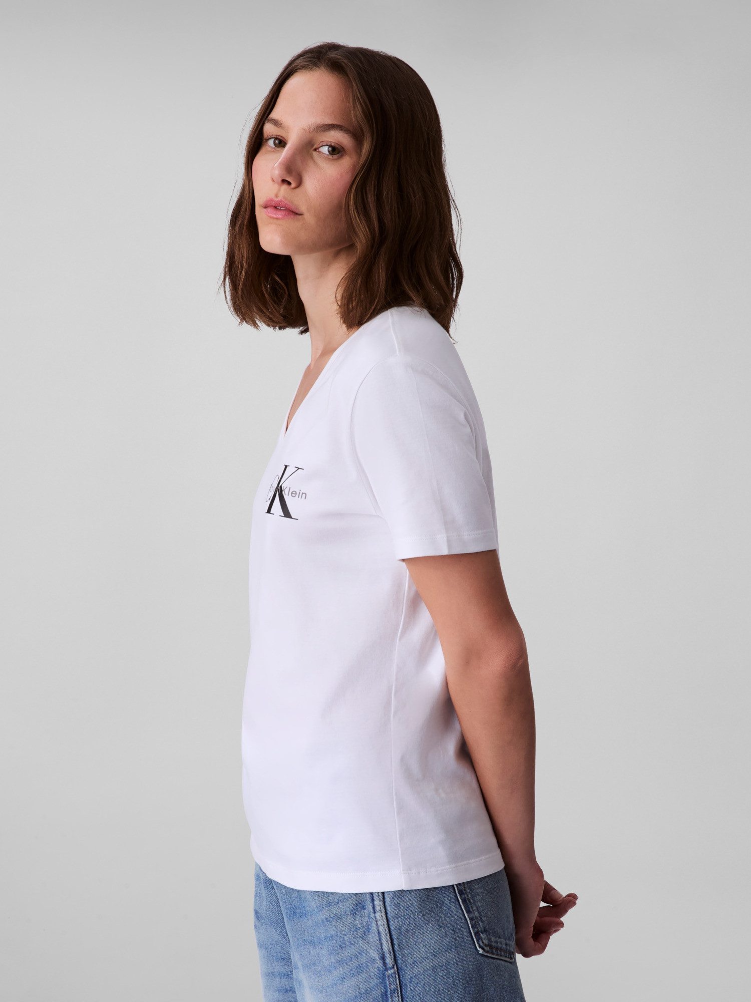 Calvin Klein Jeans Kurzarmshirt A- Logo günstig online kaufen