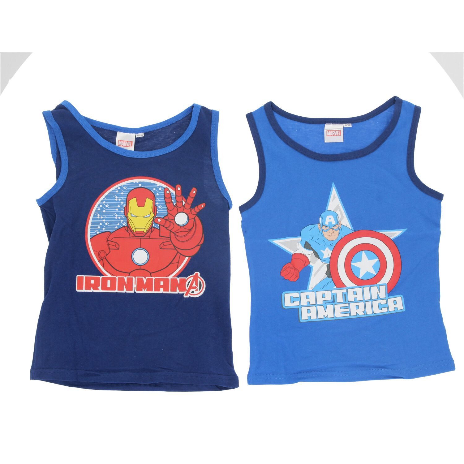 The AVENGERS Unterhemd Avengers Unterhemd Shirt 2er Pack – 100% Baumwolle für Jungen