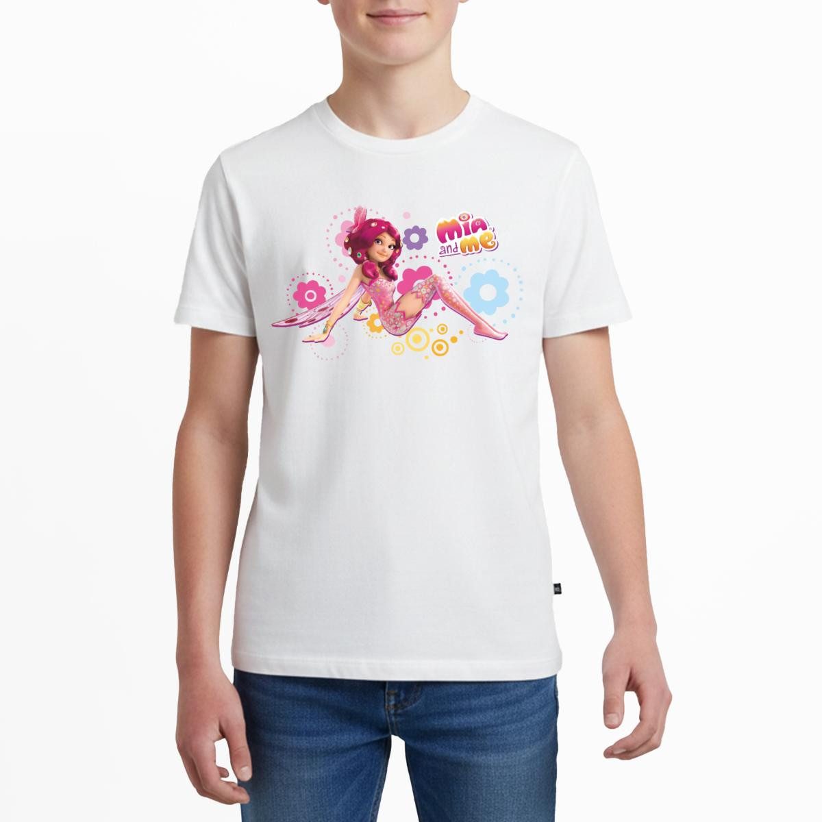 T-Shirt Mia and Me Elfe Mia Sitzt In Blumen Teenager Premium T-Shirt