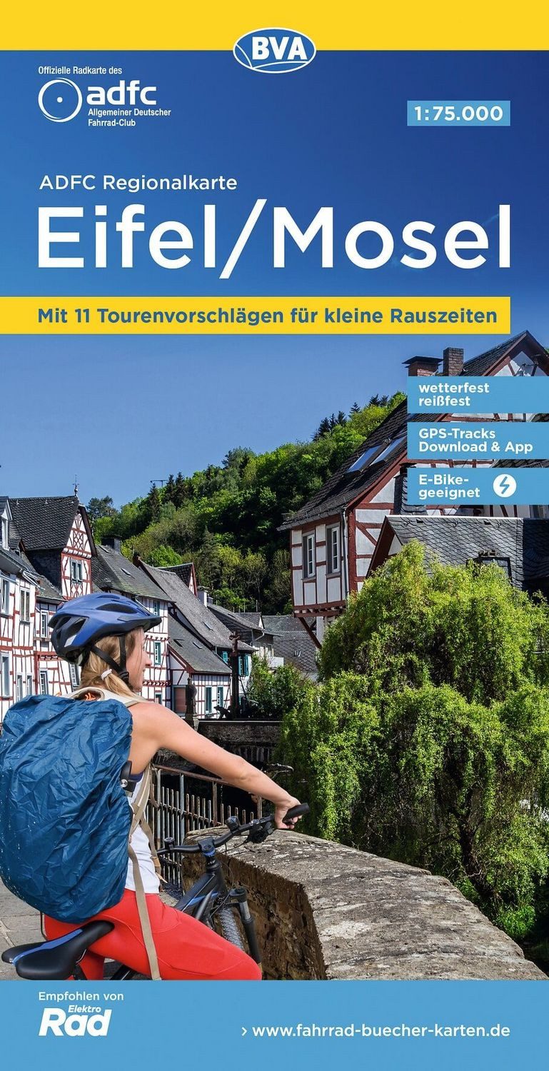 BVA ADFC Regionalkarte Eifel/ Mosel 1:75.000 / diverse